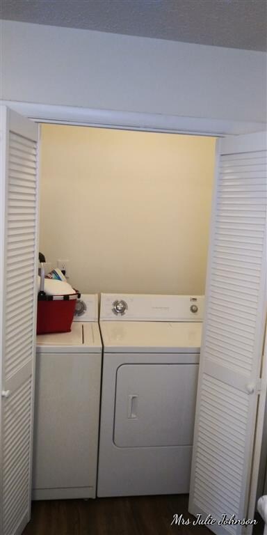 Laundry with washer and dryer.