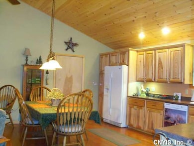 Dining Room. Dining area and kitchen are open to g
