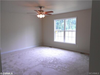 First floor master bedroom with large walk-in closet. To be built. This picture is a representation of a similar house.