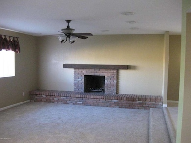 Living Room w/brick Fireplace