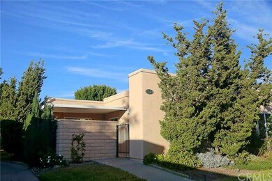 Gated entrance to private patio