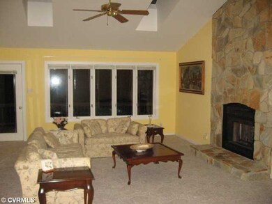 Living Room - Stone, Gas Log Fire Place