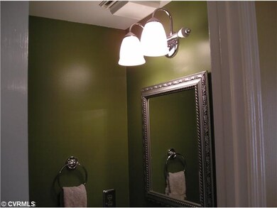 Bathroom - View of Powder Room with New Lighting, Mirror, Towel Bar