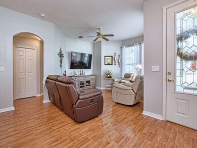 Great Room with architectural details-
