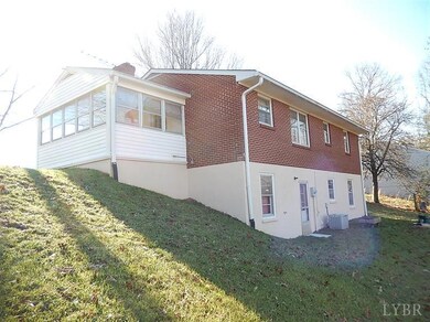 Left side and rear of home