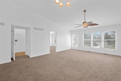 Living area is vaulted.