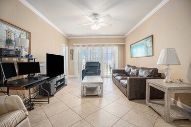 Living room leads right out to your balcony
