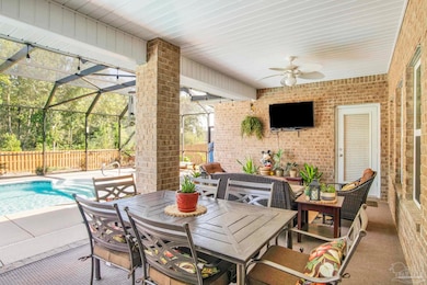 Adjacent Enclosed Pool Area