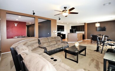 Overview - Living, Dining, Kitchen