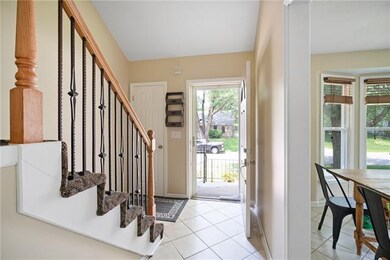 Tiled entryway.