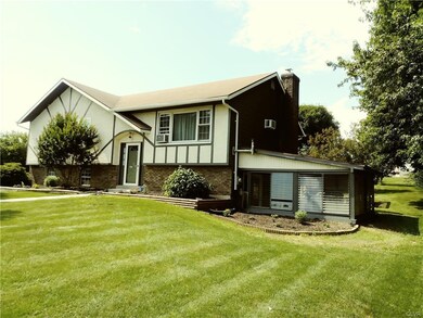 South East elevation showing covered patio on the 