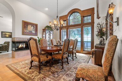 You can see how the Family room enters the dining.