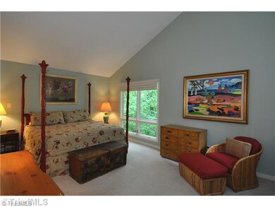 Master Bedroom. Vaulted master suite