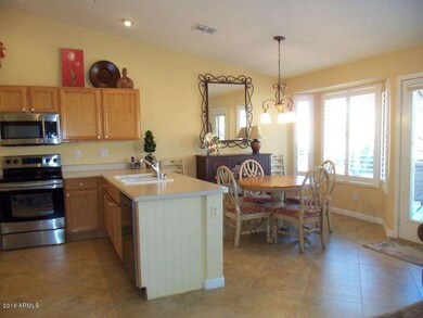 Bay window in dining