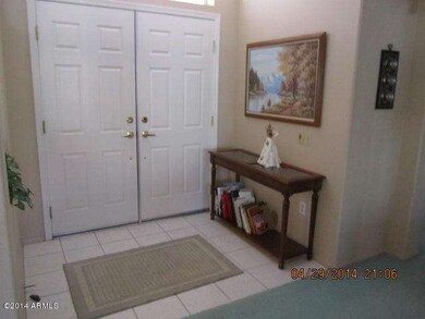Tiled entry foyer