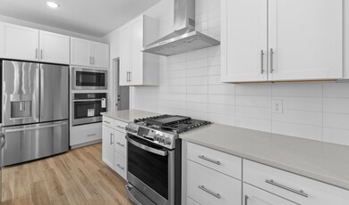 Kitchen with wall oven