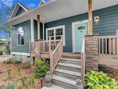 Inviting covered front porch