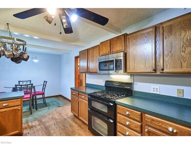 Updated kitchen with wood floors