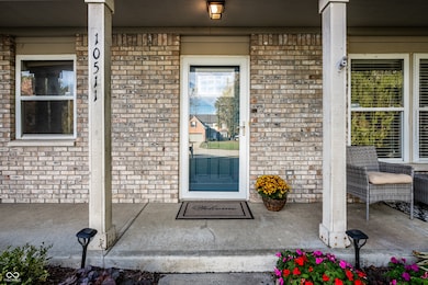 Inviting covered front porch
