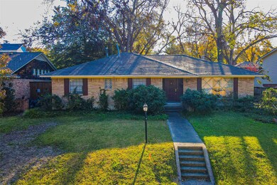 Elevated lot with canopy of pecan trees