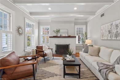 Charming woodwork details throughout.