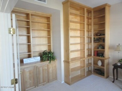 Library den shelving