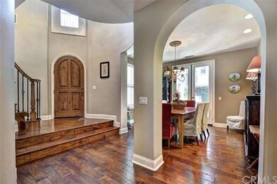 Another view of the entry and dining room from the