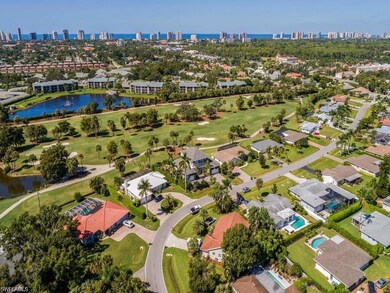Aerial view of neighborhood