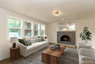 Main floor living room - virtually staged