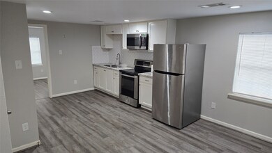 Kitchen and living room view