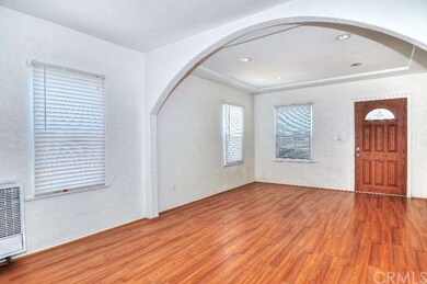 Front house has huge living room with recessed lig