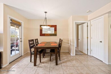 Dining are with doors to patio