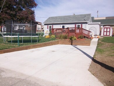 New off street parking landscaping