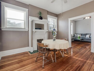 View From Front Entry Into Dining and Living Rooms
