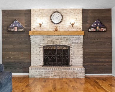 Fireplace focal wall
