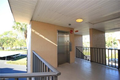 Balcony with elevator