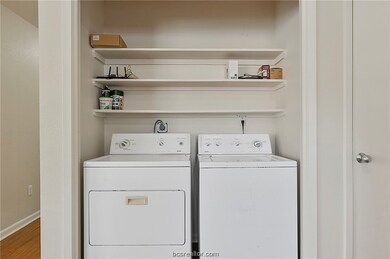 The duplex comes with a washer and dryer