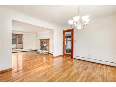 Dining room looking into living room