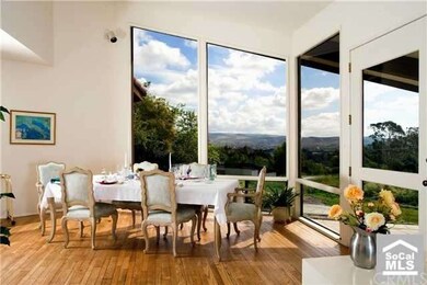 Impressive dining room overlooking pastoral views.