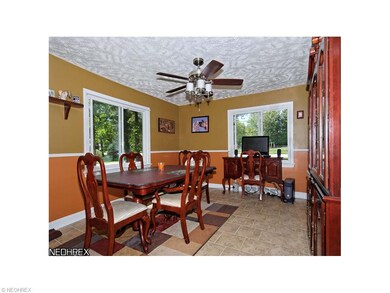 13'x12' dining room with ceramic tile flooring. Fr