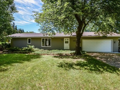 Move-in ready one-story on large, wooded city lot.