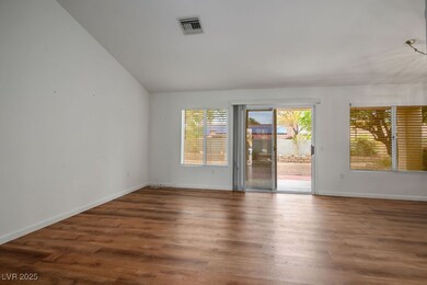 Living Room with Vaulted Ceiling