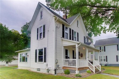 South East View of front of home with a porch and 