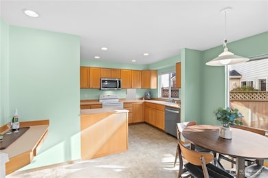 Huge wide open kitchen.