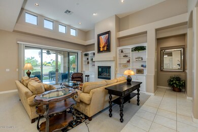 Golf course views from living room