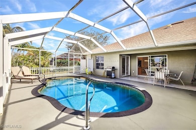 Private, screened pool and covered lanai area.