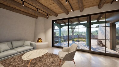 Architectural rendering of the remodeled Living area.