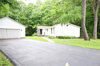 Double driveway and LARGE 2 1/2 car garage!
