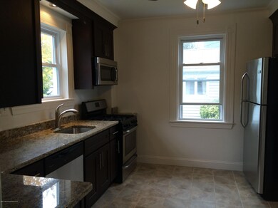 Kitchen with stainless steel appliances