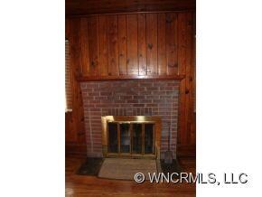 Wood burning fireplace